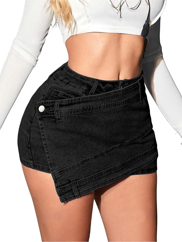 N*様 andmary Jade highwaist mini skirt BE Amazon.com: Skirts for Women Sexy Short Jean Skirt Mini